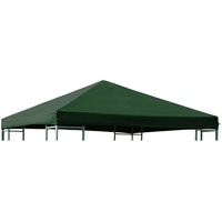 DEGAMO Ersatzdach für Metall- und Alupavillon 3x3 Meter grün, wasserdicht PVC-beschichtet