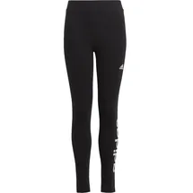 adidas Essentials Linear Logo Cotton Leggings Black / White 164    