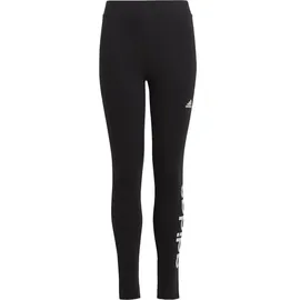 adidas Essentials Linear Logo Cotton Leggings Black / White 164    