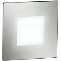 ledscom.de Wandeinbauleuchte 2er Pack eckig Edelstahl