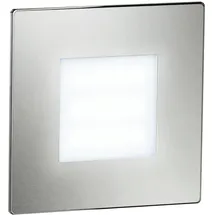 ledscom.de Wandeinbauleuchte 2er Pack eckig Edelstahl