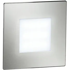 ledscom.de Wandeinbauleuchte 2er Pack eckig Edelstahl