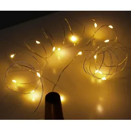 ChiliTec LED Lichterkette Flaschen 2 m warmweiß