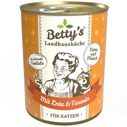 Betty's Landhausküche mit Ente & Taurin 6 x 400g für Katze