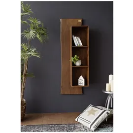 Massivmoebel24 Wandregal 50 x 22 x 147 cm Braun