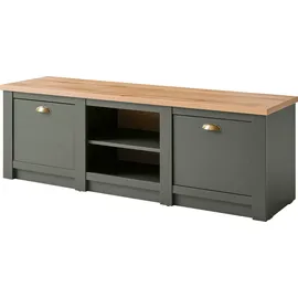 Home Affaire Cambridge Lowboard 152 cm Grün Metall/Holzwerkstoff