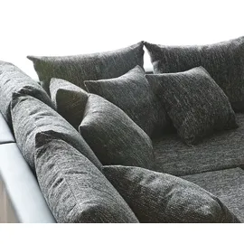 DeLife Ecksofa Clovis Schwarz modular Hocker Armlehne Ottomane Rechts, Design Ecksofas, Couch Loft, Modulsofa, modular