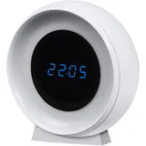 LEDVANCE NIGHTLUX Digitale Uhr & Nachtlicht mit Sensor, 0,3W, 5lm, Batterbetrieb, USB-Ladekabel, Farbwechselfunktion für weißes Licht, einfache Montage, nur für Innenräume geeignet (auch Feuchträume)