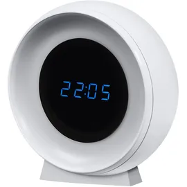 LEDVANCE NIGHTLUX Digitale Uhr & Nachtlicht mit Sensor, 0,3W, 5lm, Batterbetrieb, USB-Ladekabel, Farbwechselfunktion für weißes Licht, einfache Montage, nur für Innenräume geeignet (auch Feuchträume)