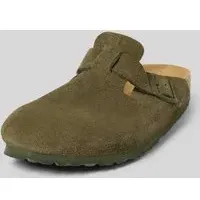 Lederslides mit Dornschließe Modell 'BOSTON', Dunkelgruen, 45
