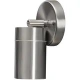 Konstsmide Außenwandleuchte Edelstahl 15 cm schwenkbar GU10 max. 7W grau