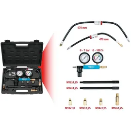 KS Tools Zylinder-Druckverlust-Tester, 9-teilig