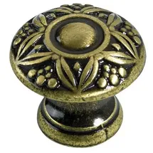 Hettich Möbelknopf Zinkdruckguss gold Ø 24,0 mm