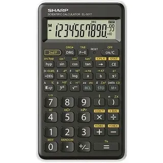 Sharp EL-501T Taschenrechner 12 Ziffern, Weiß