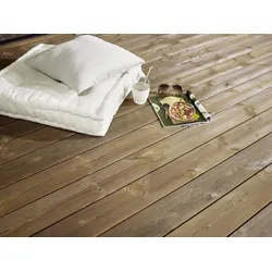 Kebony Character Terrassendielen, 28x120 mm, glatt, Kanten gerundet,  Rückseite: Kanten scharfkantig