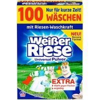 Weißer Riese Universal Pulver Waschmittel Waschpulver 1 Pack 100 Waschladungen