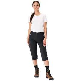 Vaude Farley Stretch Capri Hose III Damen Schwarz 38