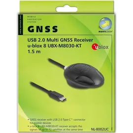 Navilock NL-8002UC USB 2.0 Type-C Multi GNSS Empfänger u-blox 8 1,5 m