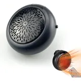 kuny Mini Heizlüfter Steckdose,800W Steckdosen Heizung,Heizlüfter Steckdose mit Fernbedienung,Portable PTC Keramik Steckdosenheizung Bad,Steckdosen Heizlüfter Wandmontage für Badezimmer (Weiß)