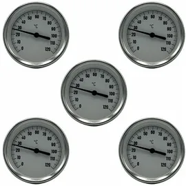 feueranker® Bimetall Thermometer Zeigerthermometer 0-120°C Tauchhülse