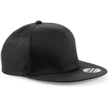 Beechfield 5 Panel Snapback Cap schwarz One Size