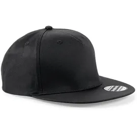 Beechfield 5 Panel Snapback Cap schwarz One Size