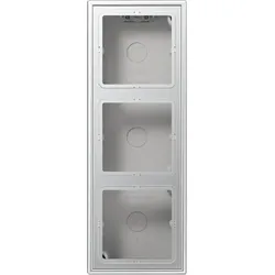 Aufputz-Kappe, 3-fach (aluminium, lackiert)