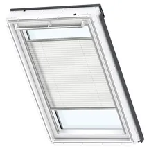 VELUX Plissee Uni Weiß 1016 Faltstore, FK04 1016K (Farbe: - 1016K, Farbe Schiene: Standard