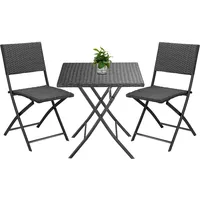 CASARIA Polyrattan Balkonmöbel 3tlg.