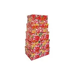 Geschenkkarton Mohnblumen 41531 5tlg Hoch