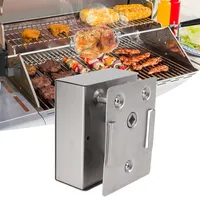 ZPSHYD Grillmotor, Drehgrill Rotisserie Motor mit hohem Drehmoment (12 V, 70 kg), Edelstahl Treiber für große Rotisserie-Grills für Grillabende, Restaurants