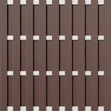 tetznerjent ELDENA-Serie Braun 180 x 180 cm, WPC-Bretterzaun