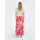 Only Maxirock Damen Rot/Schwarz Bedruckt M