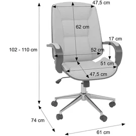 Mendler HWC-O83 Kunstleder Rotbraun
