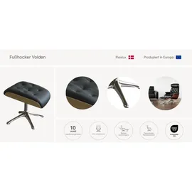 flexlux Fußhocker Volden 44 x 39 x 35 cm grau