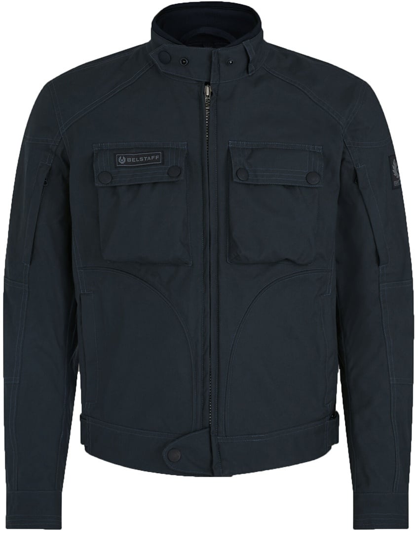 Belstaff Greenstreet Motorjack, blauw, 2XL Voorman