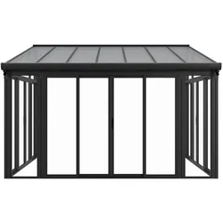 Wintergarten mit Acryl-Verglasung - Dunkelgrau