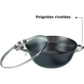 GSW Gusseisen Profesionell Wok 32 cm