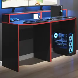 Vicco Gaming Desk Kron schwarz/rot