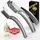 gourmet easy Knoblauchpressen-Set, Knoblauchpresse,