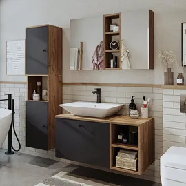 roomart Lotus I 4-tlg. Anthrazit-Eiche
