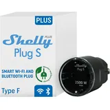 Shelly Plug S Gen2, schwarz, 2500W, Smart-Steckdose