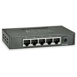 LevelOne GEU-0523 Netzwerk-Switch Unmanaged Gigabit Ethernet (10/100/1000) Schwarz