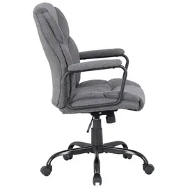 byLIVING STING Chefsessel Polyester Grau/Schwarz