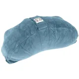 Guru-Shop Meditationskissen Yoga Kissen Mond, Samt Yogakissen,.. blau