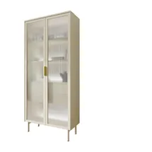 lookway Vitrine LINEA 82 x 39 x 195 cm Beige