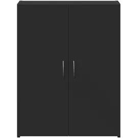 vidaXL Aktenschrank 60x32x77,5 cm Schwarz