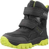 GEOX J Himalaya Boy B ABX Ankle Boot, Black/Lime, 24 EU