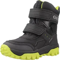 GEOX J Himalaya Boy B ABX Ankle Boot, Black/Lime, 24