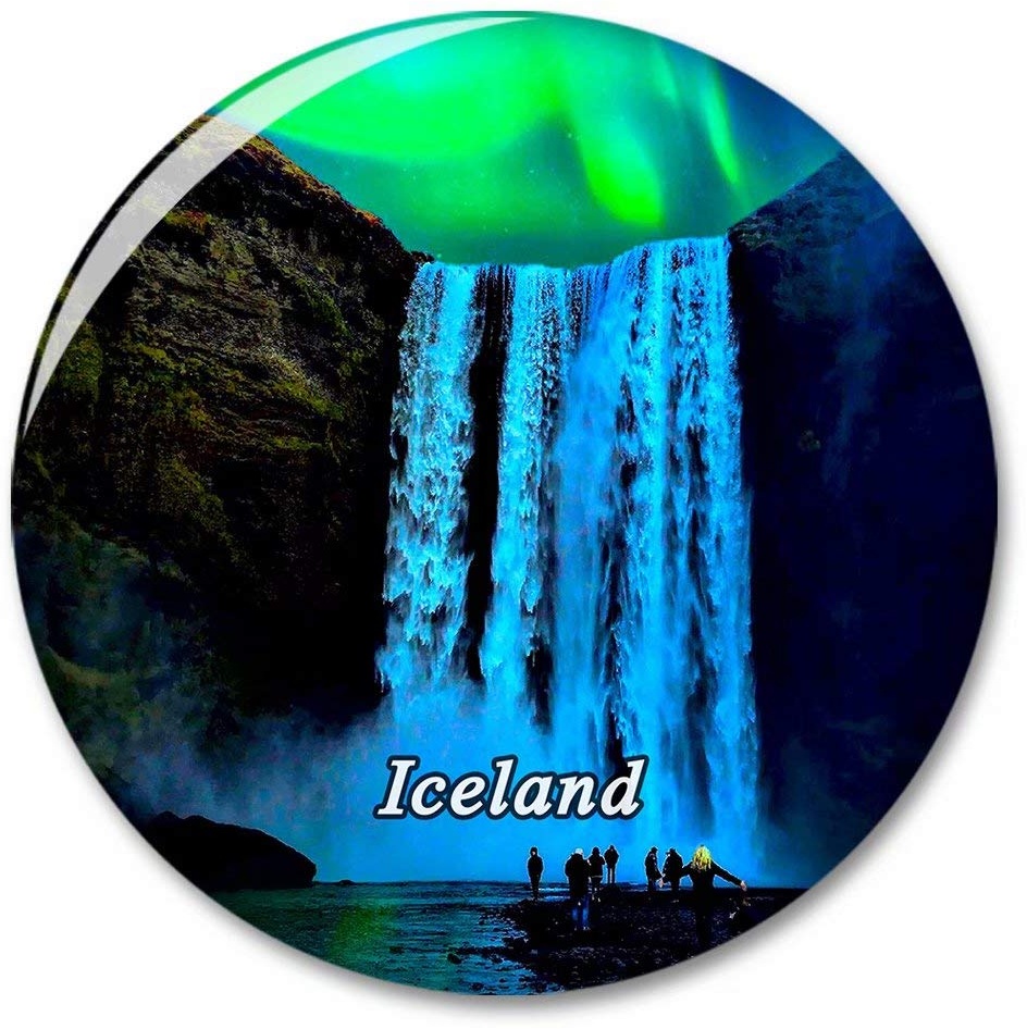 Island Aurora Wasserfall Kühlschrank Magnete Dekorative Magnet Flaschenöffner Tourist City Travel Souvenir Collection Geschenk Starker Kühlschrank Aufkleber